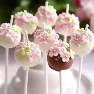 Delicious Floral Design Cake Pops: Easy Chocolate Treat Recipe