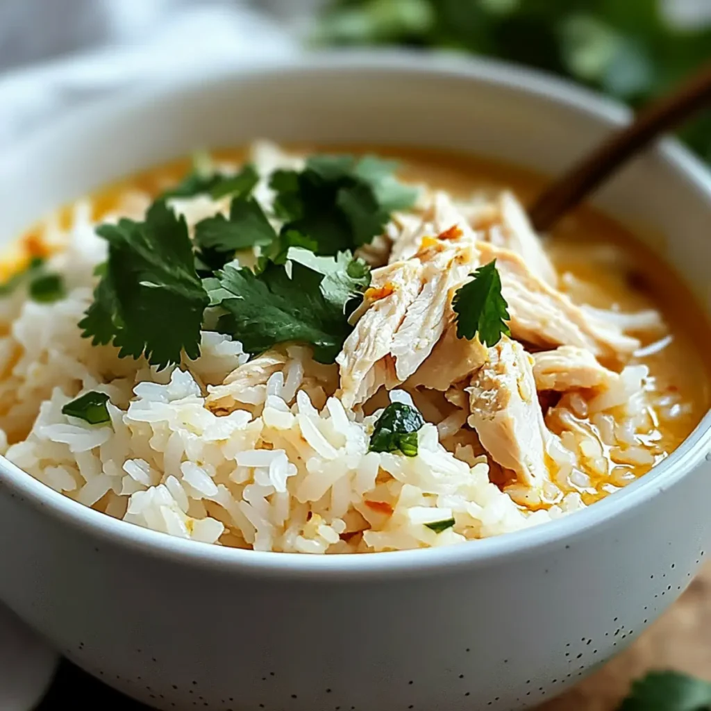 Savory Coconut Chicken Brothy Rice for Cozy Nights
