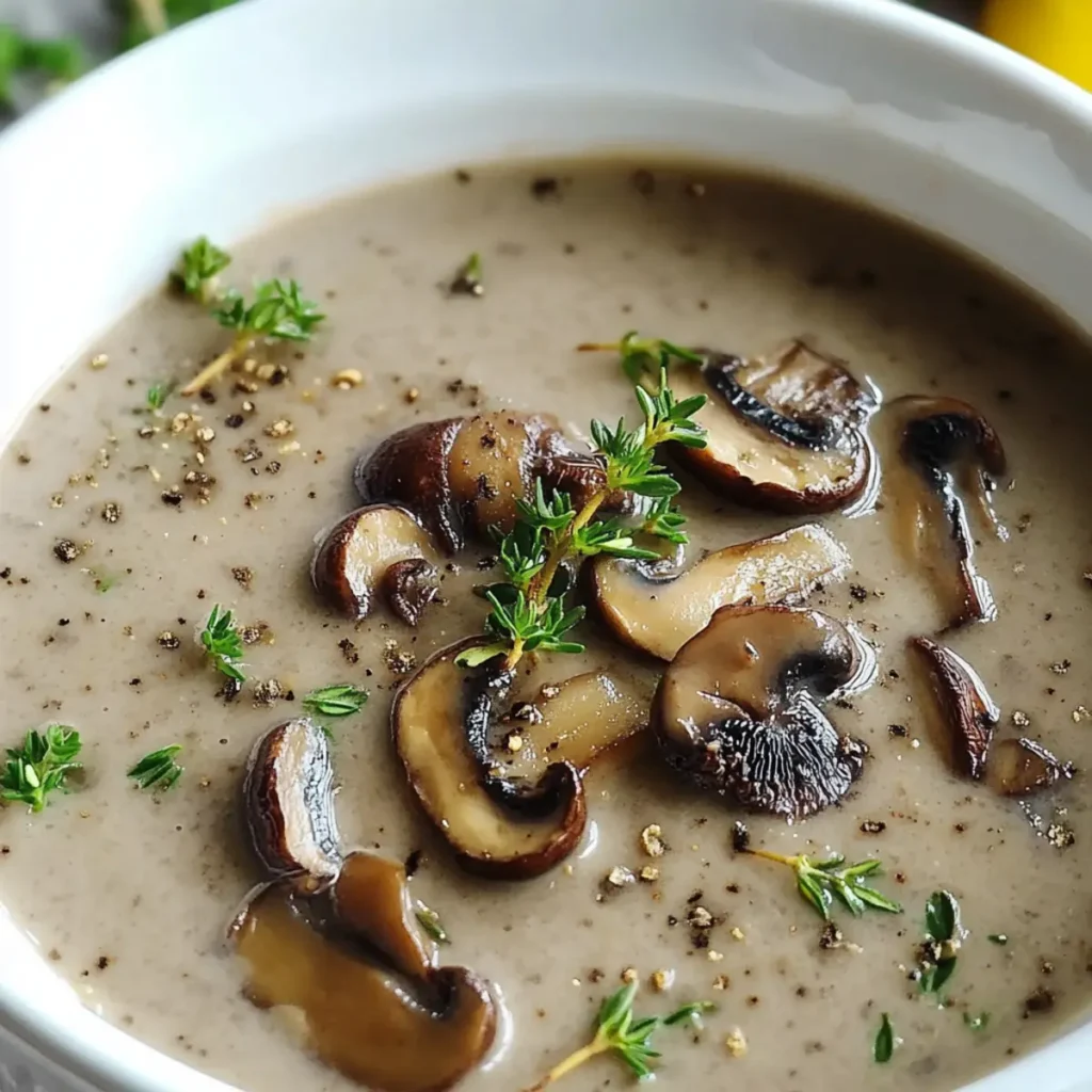 Cream of Wild Mushroom Soup