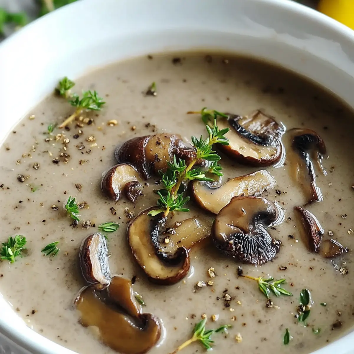 Cream of Wild Mushroom Soup