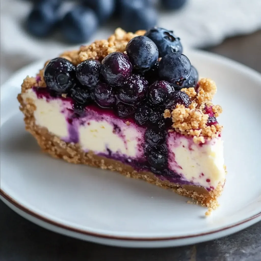 Blueberry Crumble Cheesecake