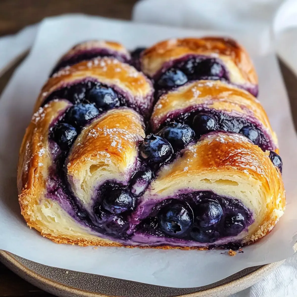 Blueberry Cream Cheese Babka