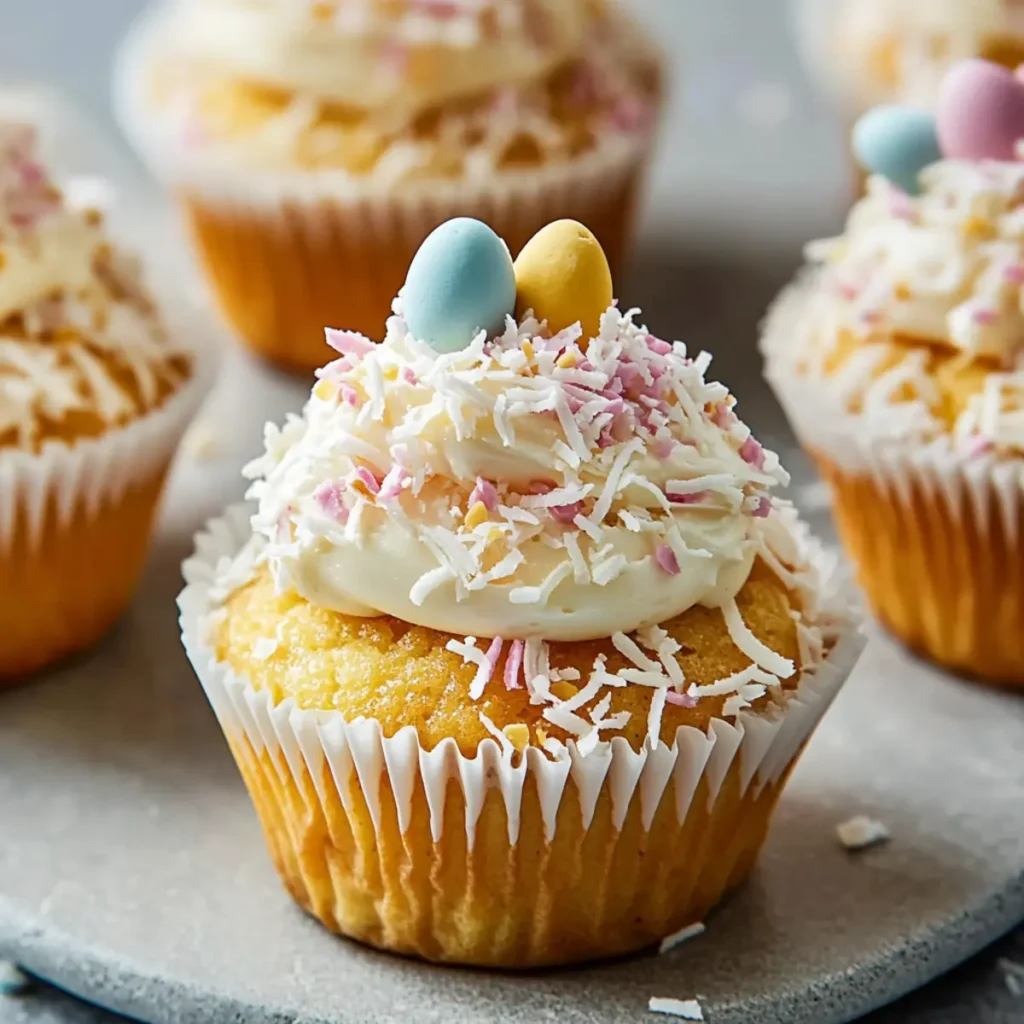 Coconut Easter Cupcakes