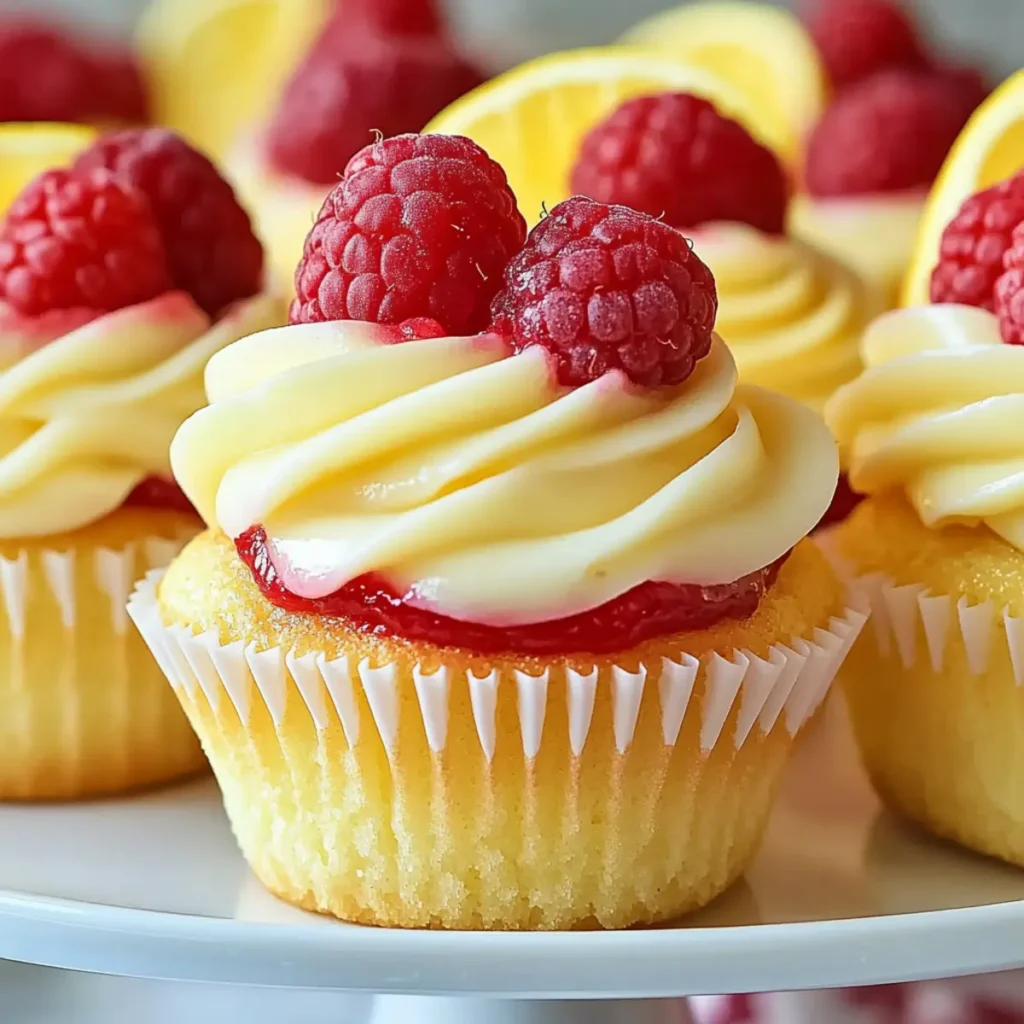 Lemon Raspberry Cupcakes