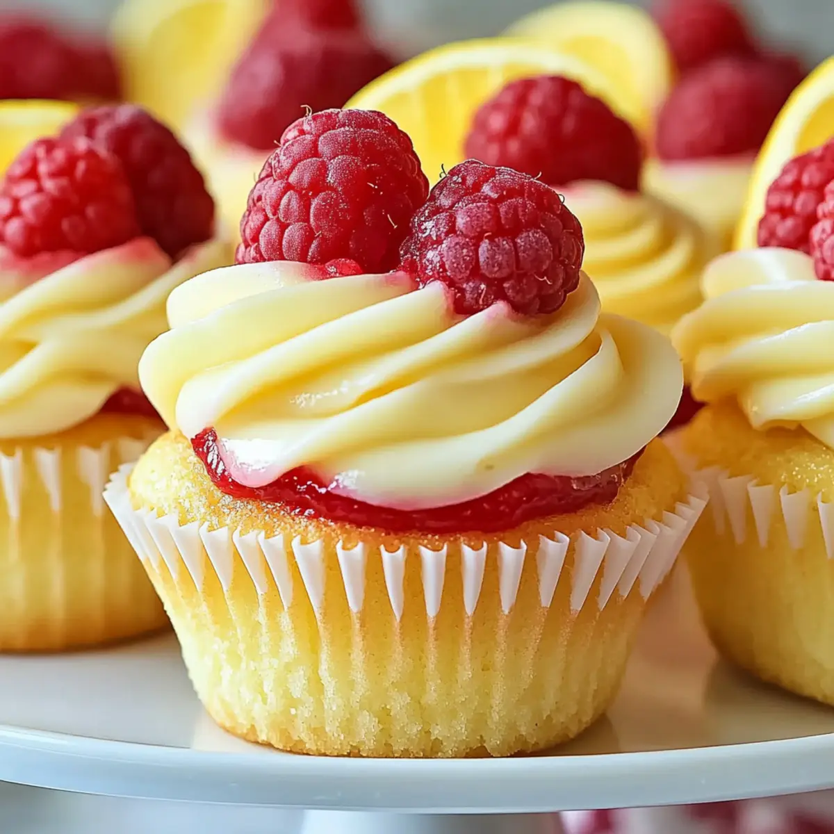 Lemon Raspberry Cupcakes