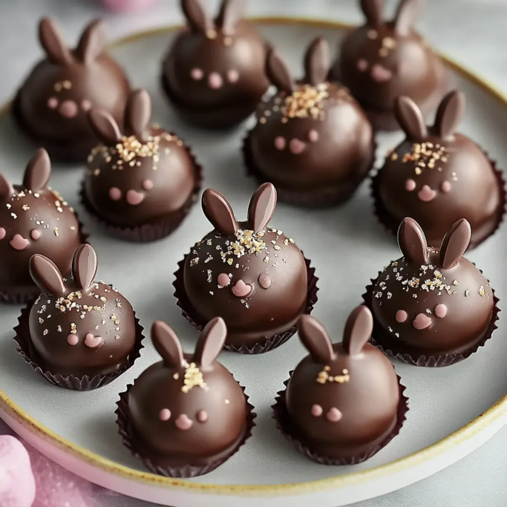 Bunny-Shaped Chocolate Truffles