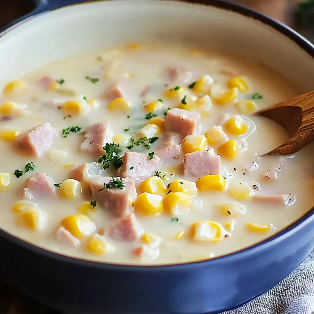 Ham and Corn Chowder with Potato