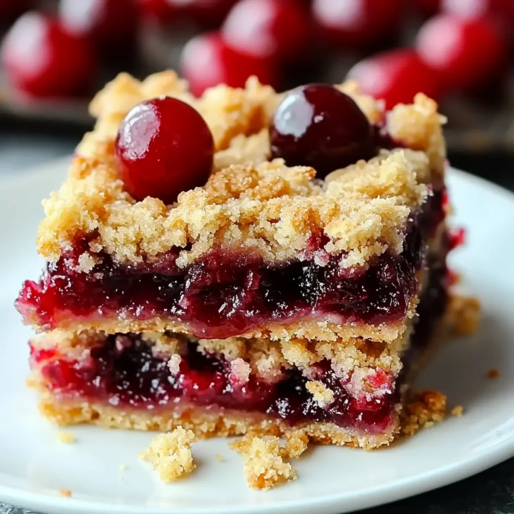Cherry Pie Crumb Bars