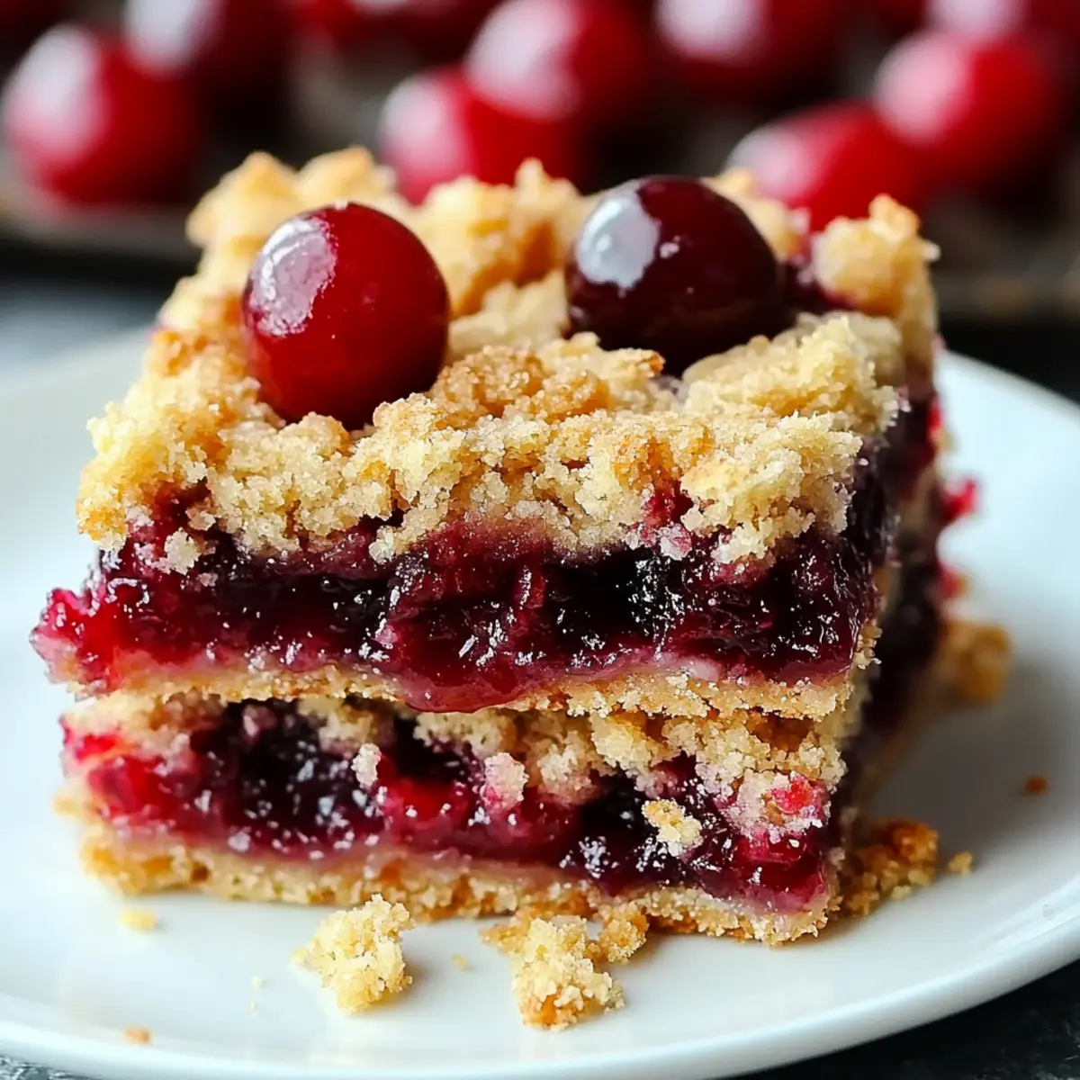 Cherry Pie Crumb Bars